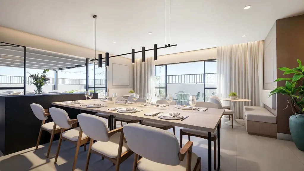 Lançamento Interlagos: Espaço gourmet Bora Interlagos, 1-2 quartos 34-44m²