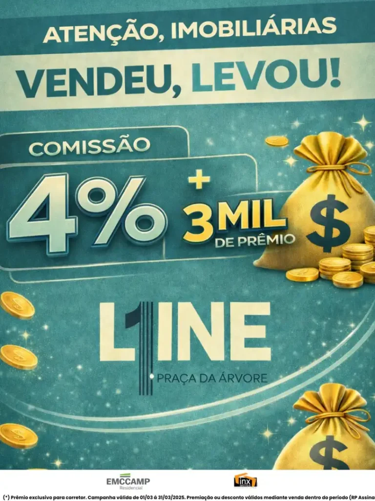 Line Praça da Árvore — 1 a 2 quartos em Saúde