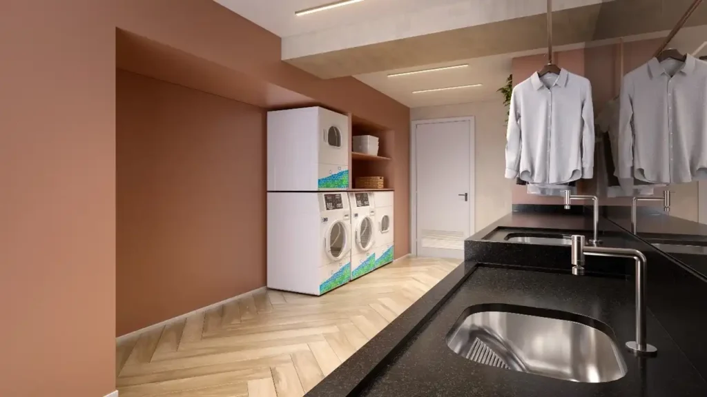Auren Studios Vila Clementino Vila Clementino, São Paulo — Lavanderia, apartamento 1 quartos 21-31m²