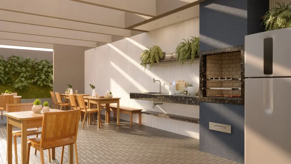 Lançamento Chácara Klabin: Churrasqueira térreo Ver Klabin - Breve Lançamento, 1-2 quartos 24-46m²