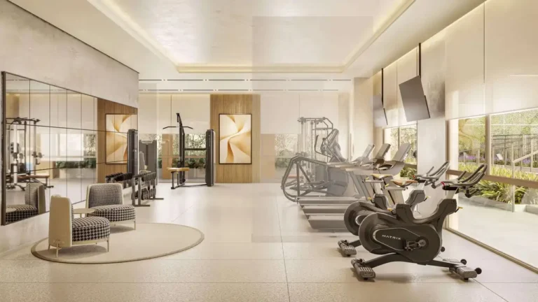 150 fitness The Grand Residence - Breve Lançamento Brooklin Novo — 2-4 quartos 78-147m², Living SP