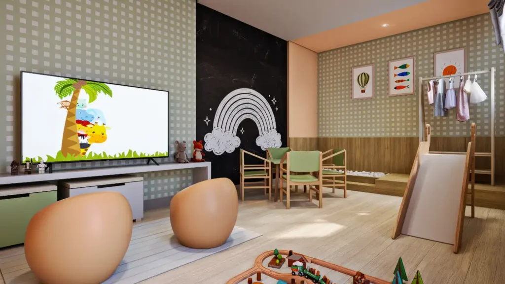 Parque das Nações Condomínio Granja Julieta - Fase 1 - Breve Lançamento Jardim Caravelas, São Paulo — 170 brinquedoteca, apartamento 2 quartos 32-52m²