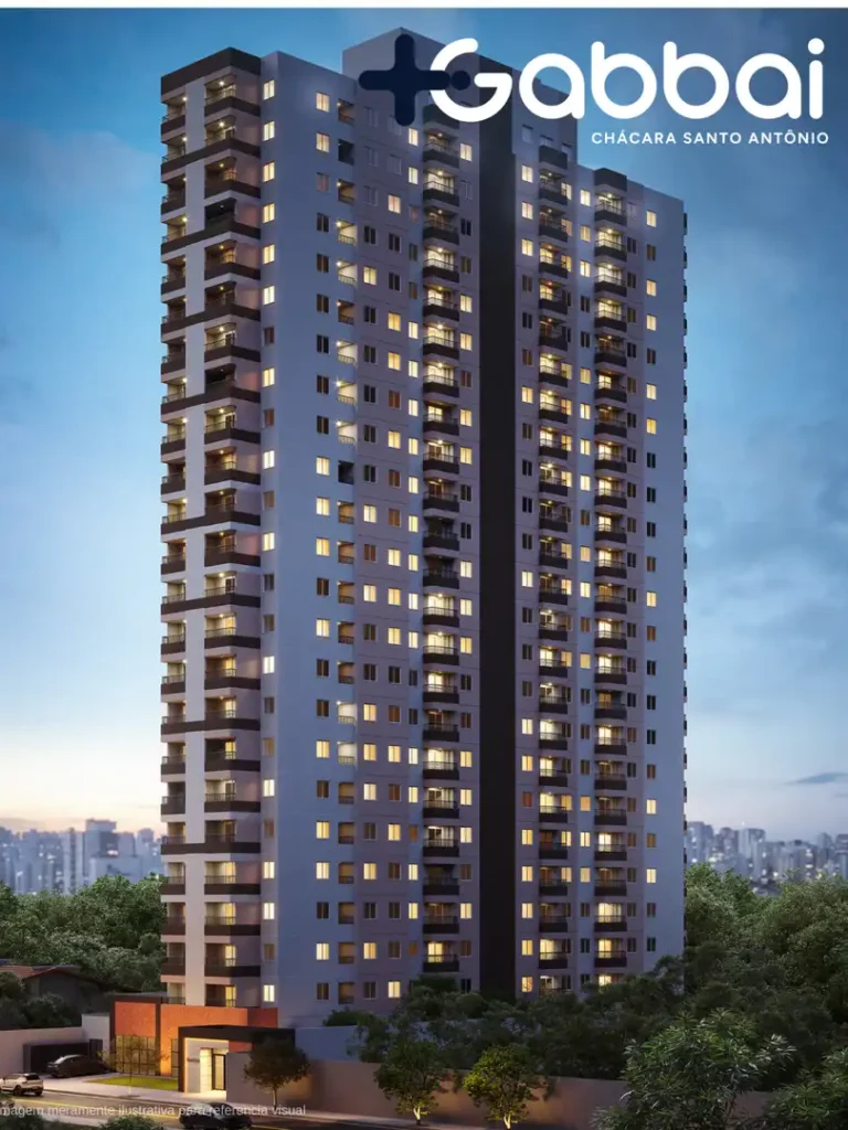 Fachada Gabbai Chácara Santo Antônio - Breve Lançamento — apartamento 1-2 quartos, Lançamento em Várzea de Baixo