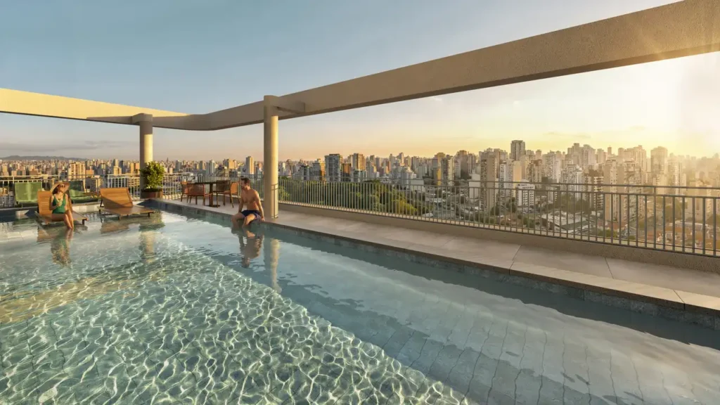Piscina rooftop Infinity Perdizes — apartamento 3-4 quartos, Lançamento em Perdizes