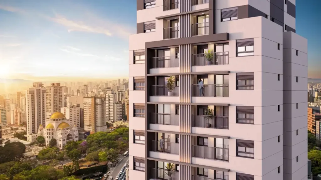 Lançamento Paraíso: Fachada NYX Paraíso - Home Boutique, 1-2 quartos 28-52m²