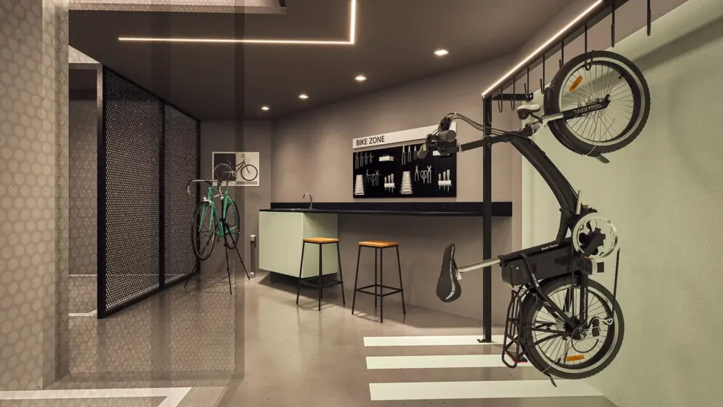 Bike zone + oficina — Icon João Moura - NR (Unyon Desenvolvimento Imobiliário), 1 quartos em Pinheiros