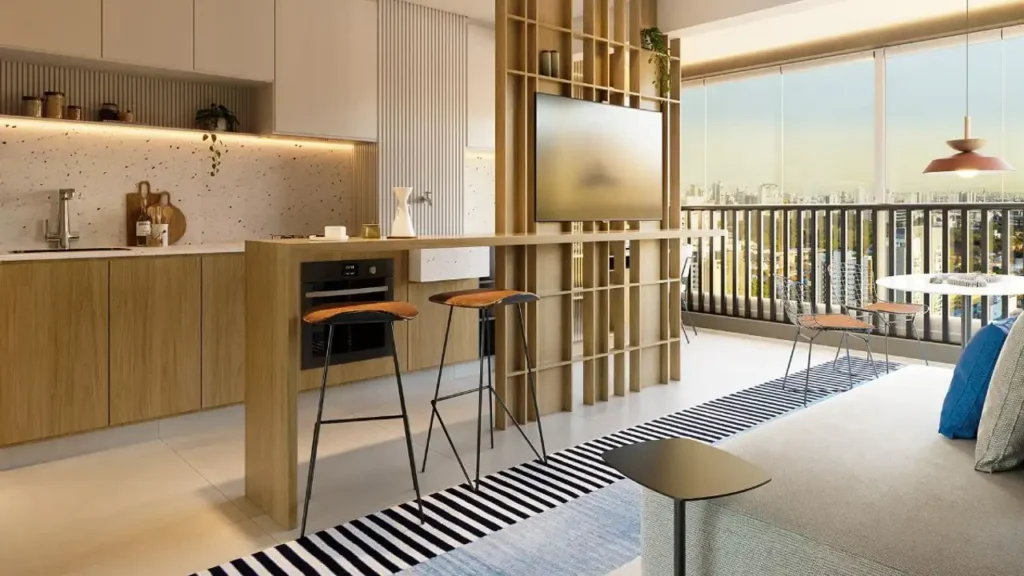 MOB Apartments Centro, Osasco — Living, apartamento 1-2 quartos 25-50m²