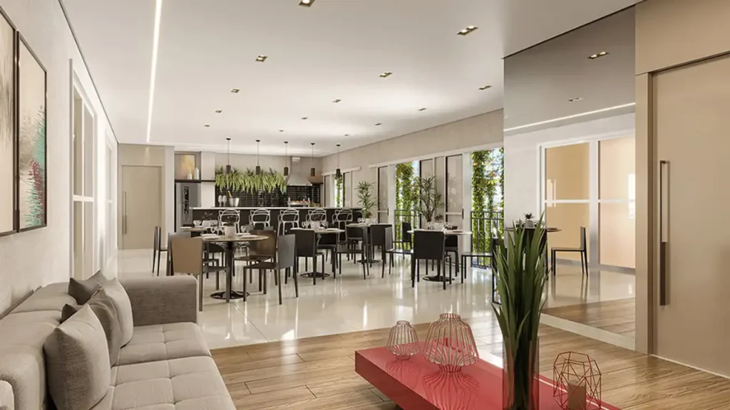 Em construção Penha de França: Salão de Festas Vision Penha, 2 quartos 43-47m²