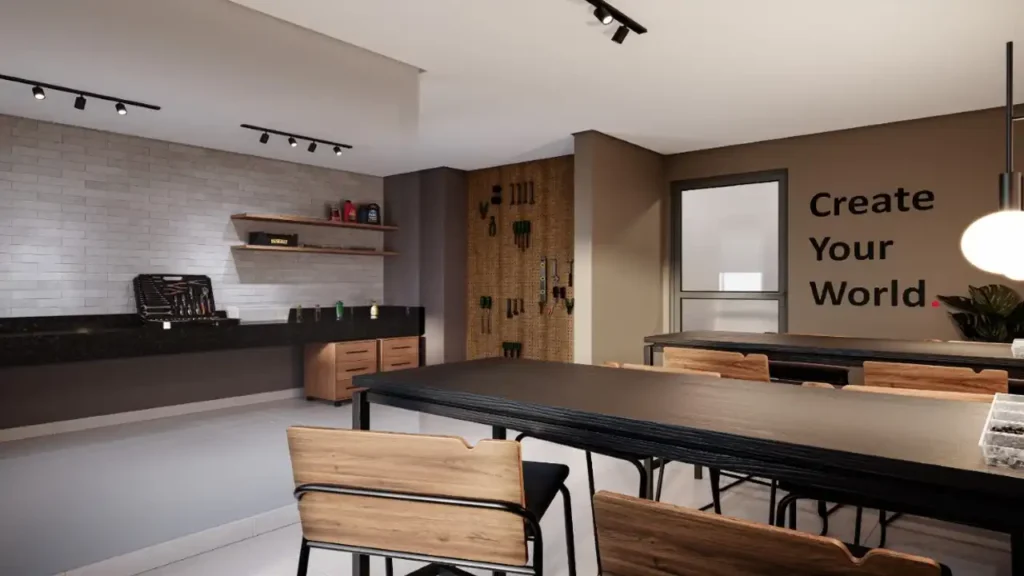 Coworking — 360º Park View (Cury SP), 2 quartos em City América