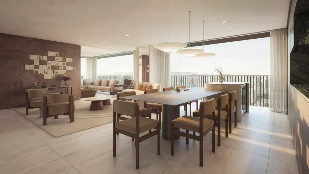 Porto Paraíso Paraíso, São Paulo — Living, apartamento 3-4 quartos 180-361m²