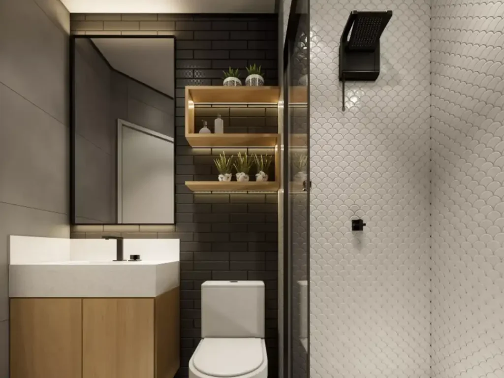 Banheiro Metrocasa Estação Oratório Vila Santa Clara — 1 quartos 27m², Metrocasa