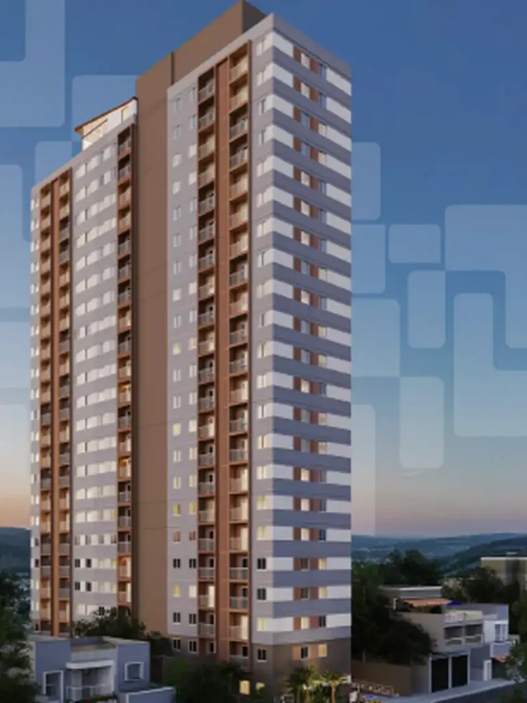 Fachada Neo Estilo — apartamento 2 quartos, Em construção em Vila Ré
