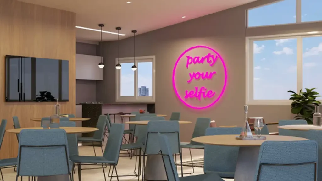 Neo Estilo Vila Ré, São Paulo — Salão de festas, apartamento 2 quartos 36-51m²