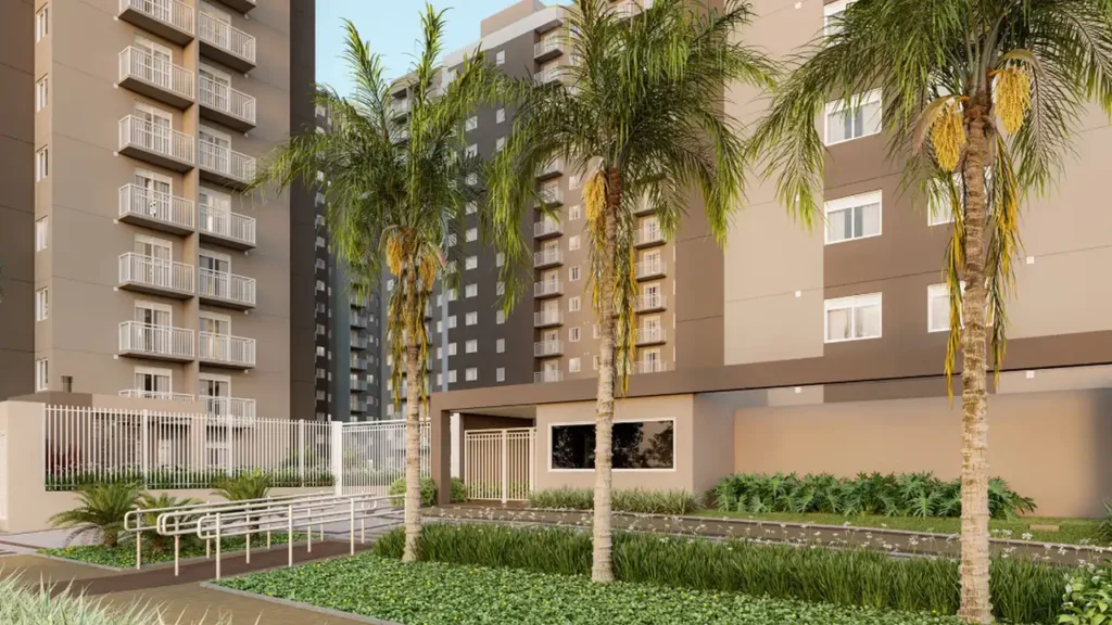 Portaria Mundo Park Aurora — apartamento 1-2 quartos, Em construção em Campo Grande