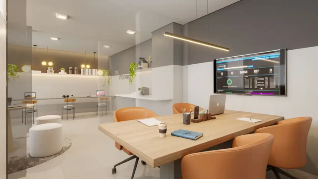Em construção Campo Grande: Coworking Mundo Park Aurora, 1-2 quartos 27-34m²