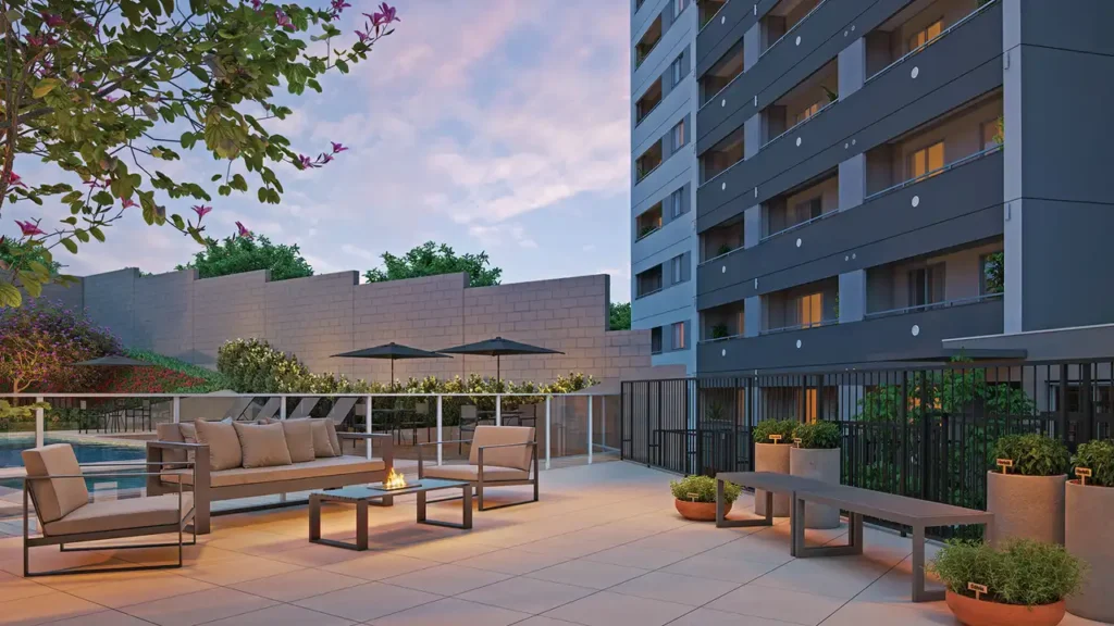 Em construção Saúde: Praça de encontros Line Praça da Árvore, 1-2 quartos 31-40m²