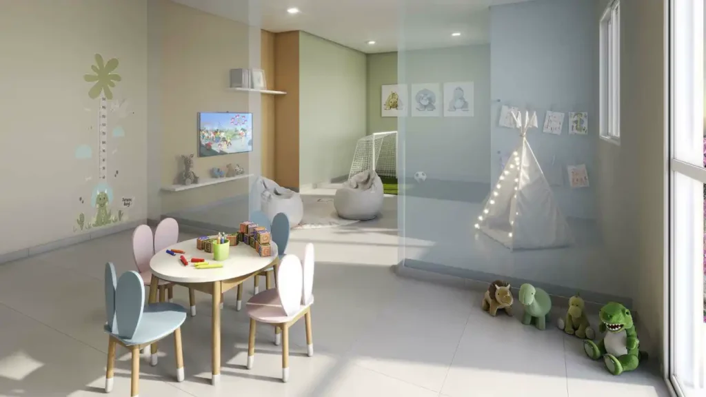Em construção Itaquera: Brinquedoteca Meu Plano&Itaquera Ipê, 2 quartos 31-34m²