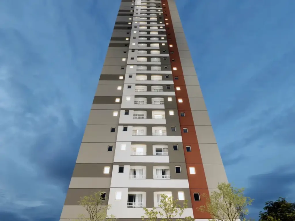 Fachada Metrocasa Estação Patriarca — apartamento 1 quartos, Em construção em Vila Ré
