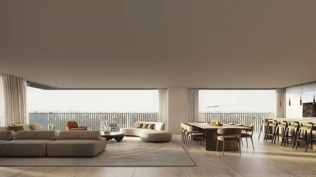Primo Pinheiros (AMY Engenharia): Living — 3-4 quartos em Pinheiros, São Paulo
