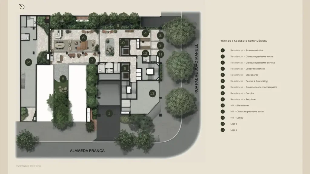 Lançamento Cerqueira César: Implantação Aléia Jardins - Breve Lançamento, 1-2 quartos 43-131m²