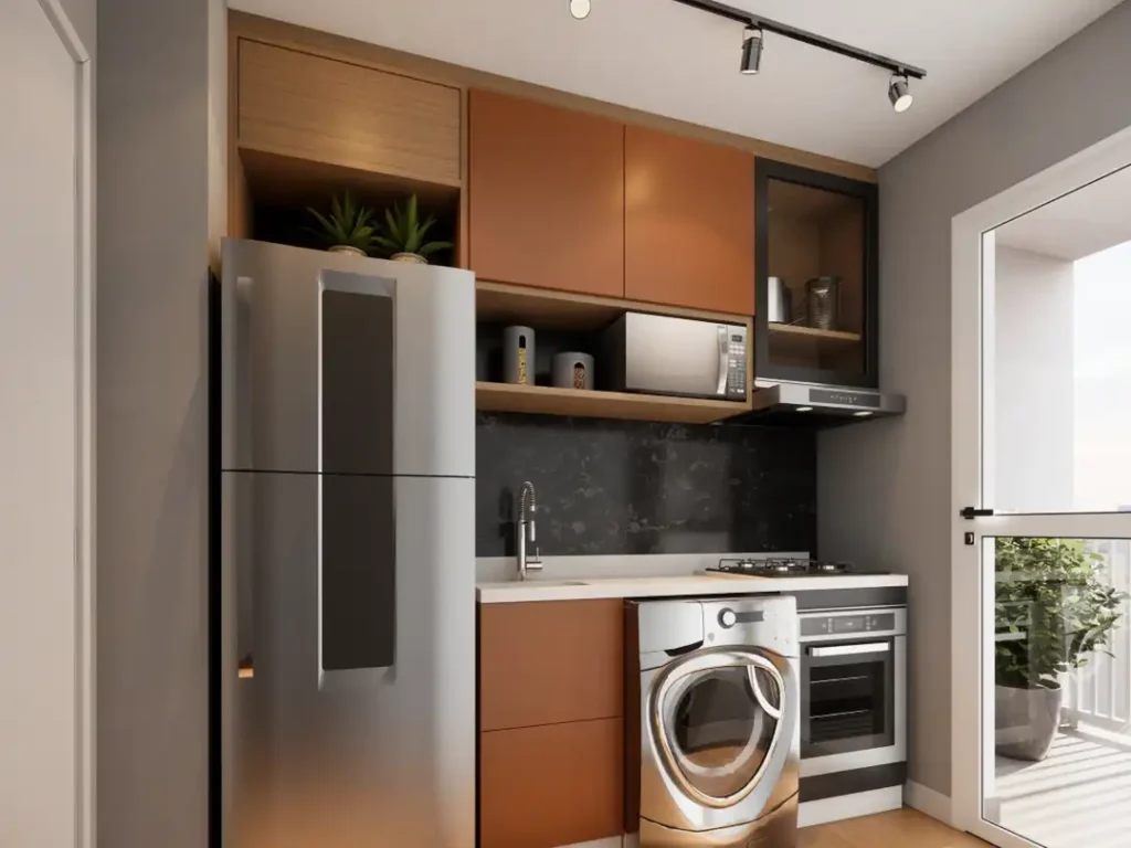 Metrocasa Clube Anália Franco Vila Regente Feijó, São Paulo — 071 cozinha, apartamento 1 quartos 26-32m²