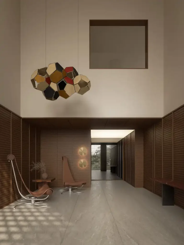CLARA por Bernardes Arquitetura (LIV Inc. e Kopstein): Hall de entrada — 4 quartos em Jardins, São Paulo
