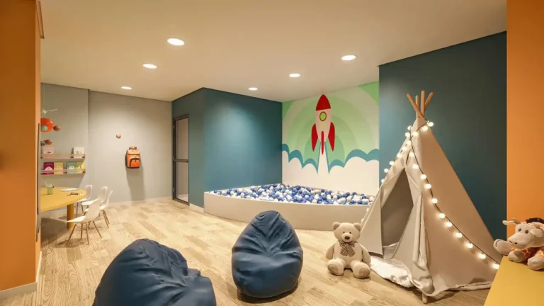 170 brinquedoteca Class Select Jardim Independência — 2 quartos 37-38m², Econ Construtora