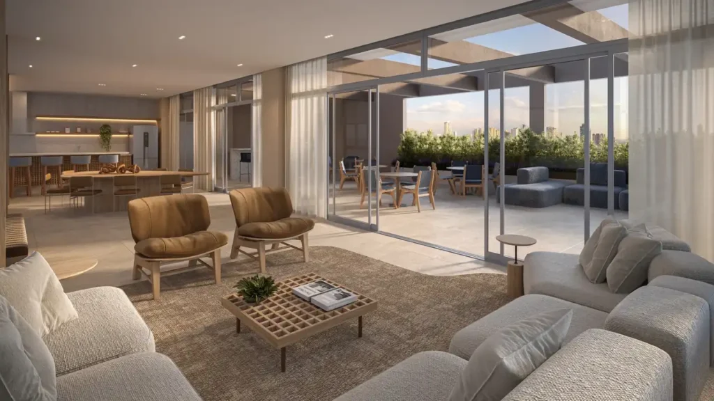 Lançamento Vila Carrão: 171 lounge Orbya Vila Carrão By Diálogo Home Spaces, 1-2 quartos 26-46m²