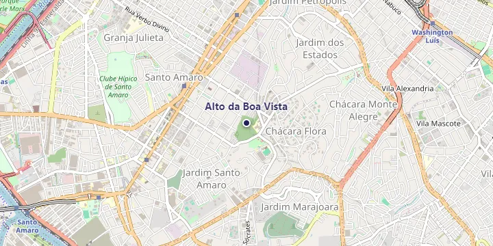 Mapa do bairro Alto da Boa Vista em São Paulo
