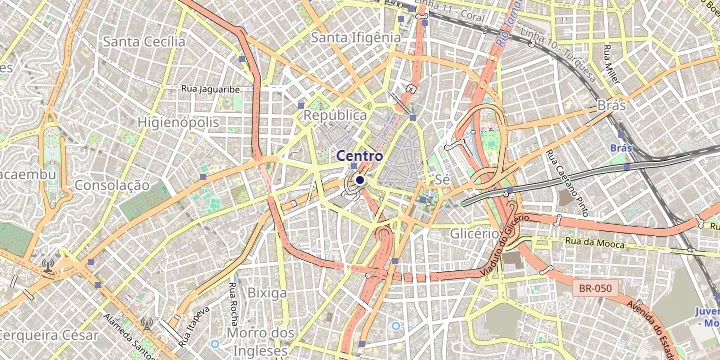 Mapa do Centro de São Paulo