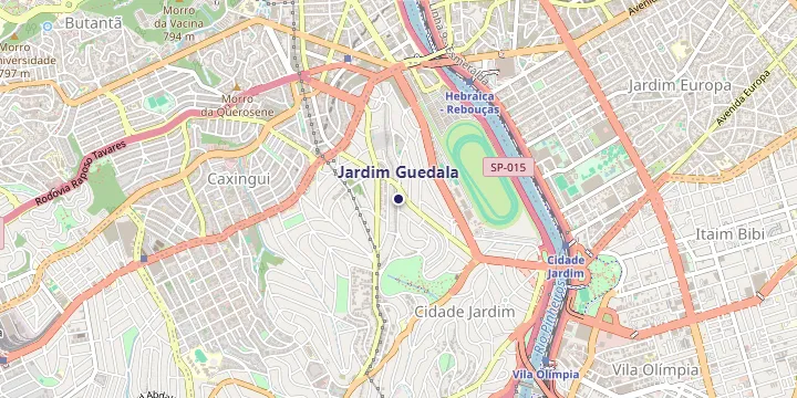 Mapa do bairro Jardim Guedala em Sao Paulo
