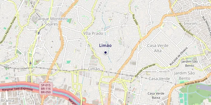 Mapa do bairro Limao em Sao Paulo