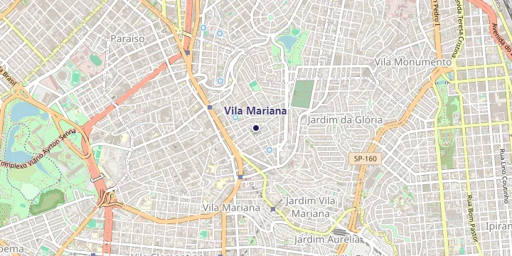 Mapa do bairro Vila Mariana em São Paulo