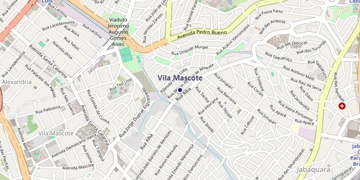 Mapa do bairro Vila Mascote em São Paulo