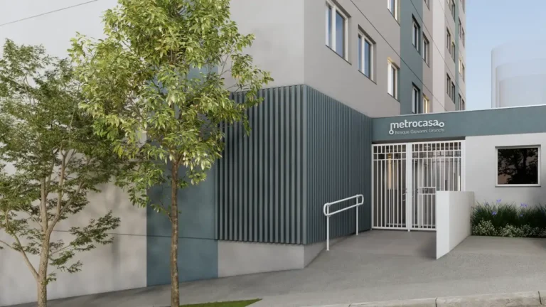 020 portaria Metrocasa Bosque Giovanni Gronchi — apartamento 1 quartos, Lançamento em Vila das Belezas