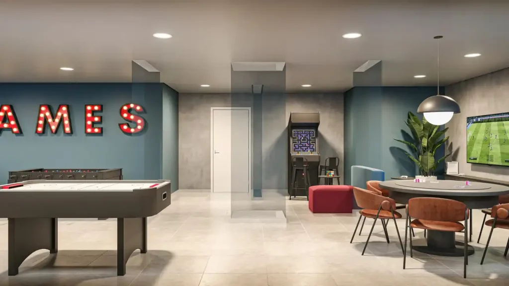 165 sala de jogos — Class Prime (Econ Construtora), 2-3 quartos em Jardim Independência