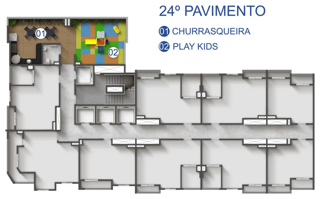Implantação 24 condomínio Mood Design Vila Carrão — 1-2 quartos em Vila Carrão