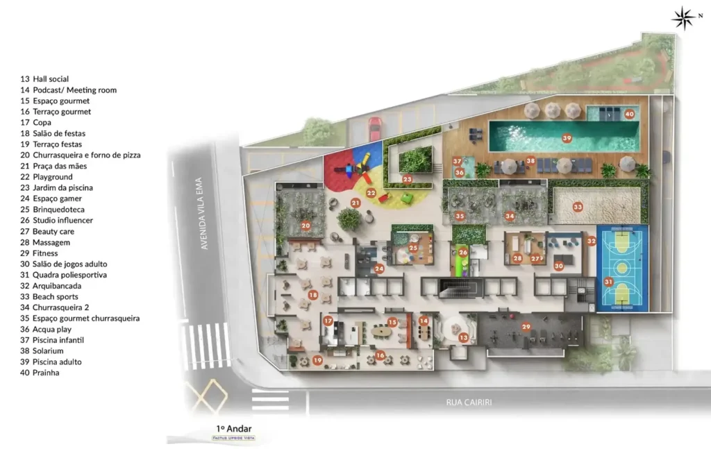Implantação condomínio Upside Vista Vila Prudente - Residencial - Breve Lançamento — 1-2 quartos em Vila Prudente