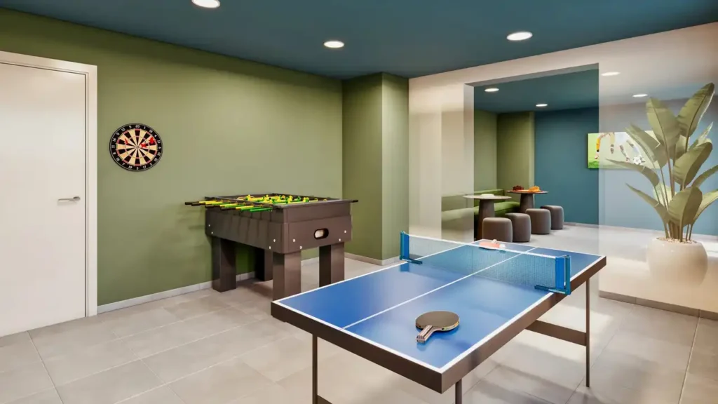 175 sala de jogos — Bio Parque Nabuco (Econ Construtora), 2 quartos em Jardim Prudência