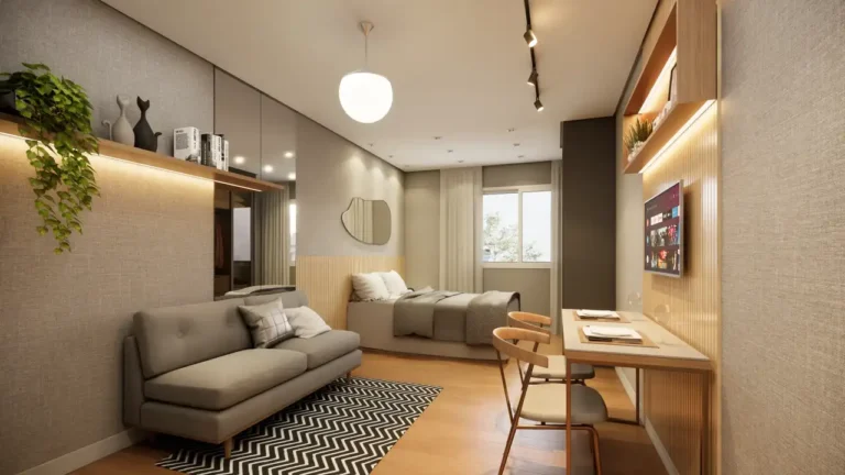 050 living Metrocasa Viva Campo Limpo Parque Rebouças — 1 quartos 24m², Metrocasa