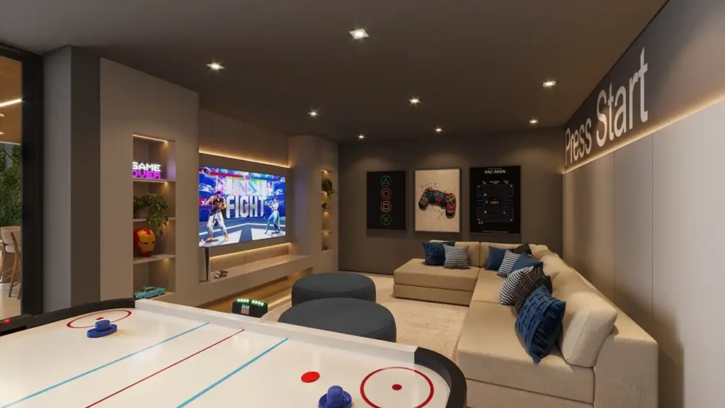 LED Alto da Boa Vista - Breve Lançamento Alto da Boa Vista, São Paulo — Sala de jogos, apartamento 1-2 quartos 30-42m²