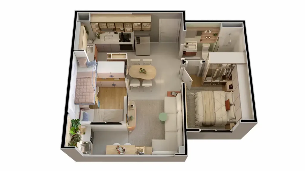 3d 2 dormitórios Line Parada Inglesa — apartamento 1-2 quartos, Em construção em Tucuruvi