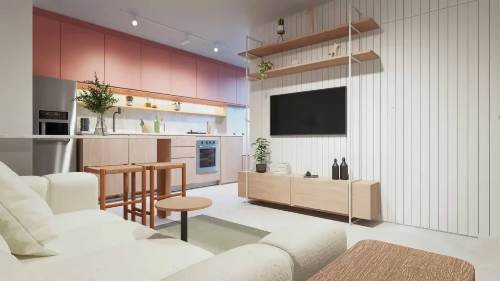 050 living Vila Clarice — apartamento 1-2 quartos, Em construção em Vila Clarice
