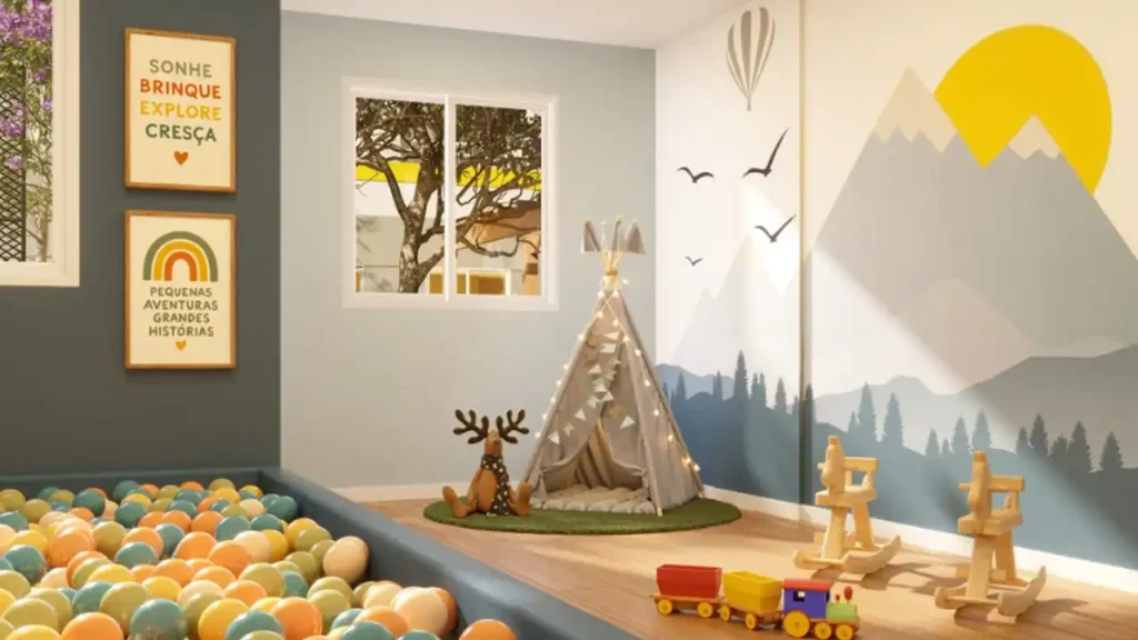 Mundo Apto Estação Brooklin - Breve Lançamento Jardim das Acácias, São Paulo — 170 brinquedoteca, apartamento 1-2 quartos 21-42m²