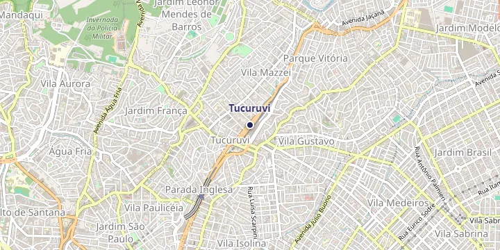 Mapa do bairro Tucuruvi em São Paulo